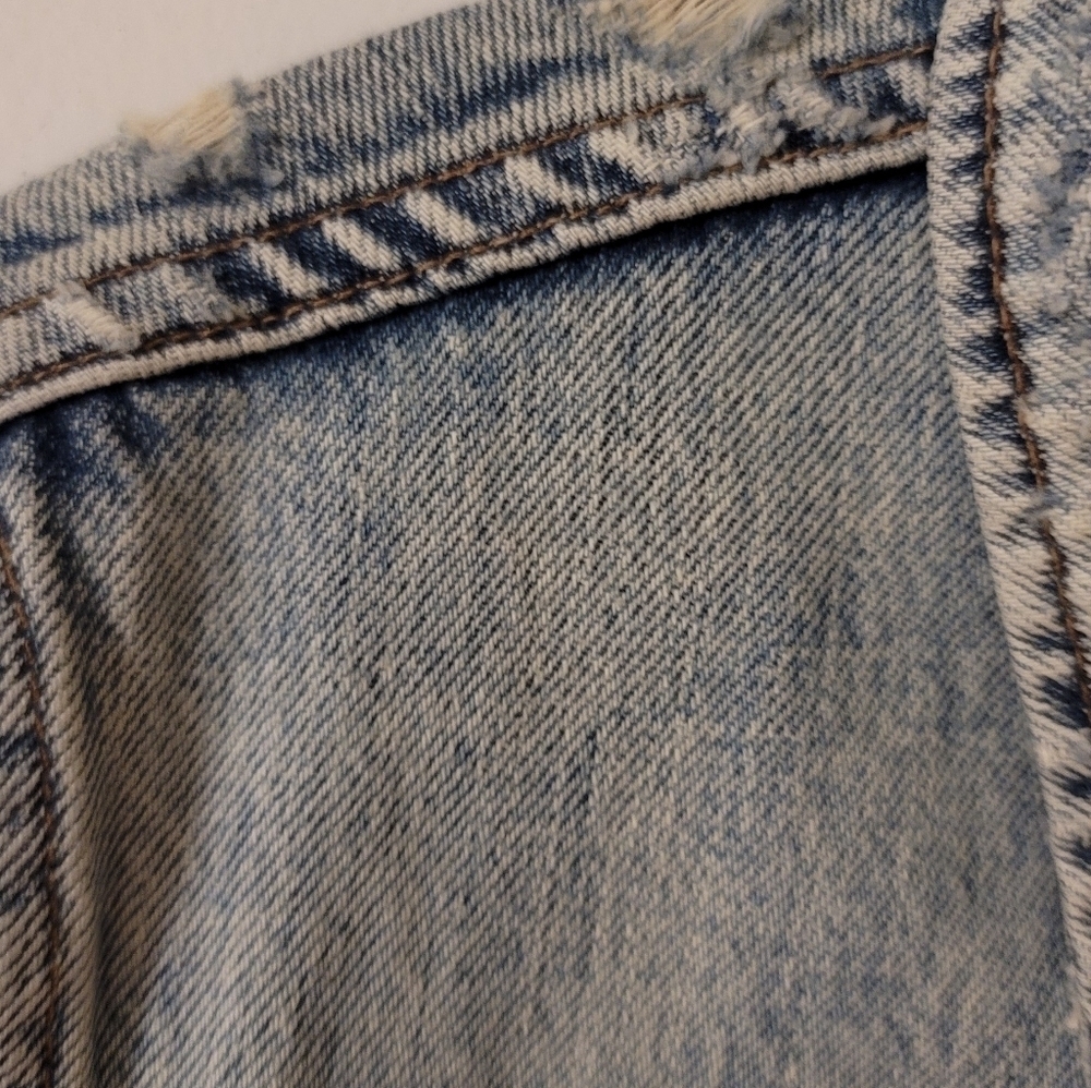 J.Crew Indigo Jean Denim Ripped Style Jacket - Picture 14 of 16